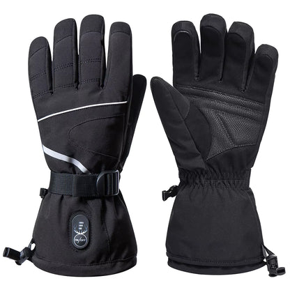 Brand Heated Gloves Motorcycle Winter Heated Gloves Warm Waterproof Rechargeable Heating Thermal Gloves for Snowmobile