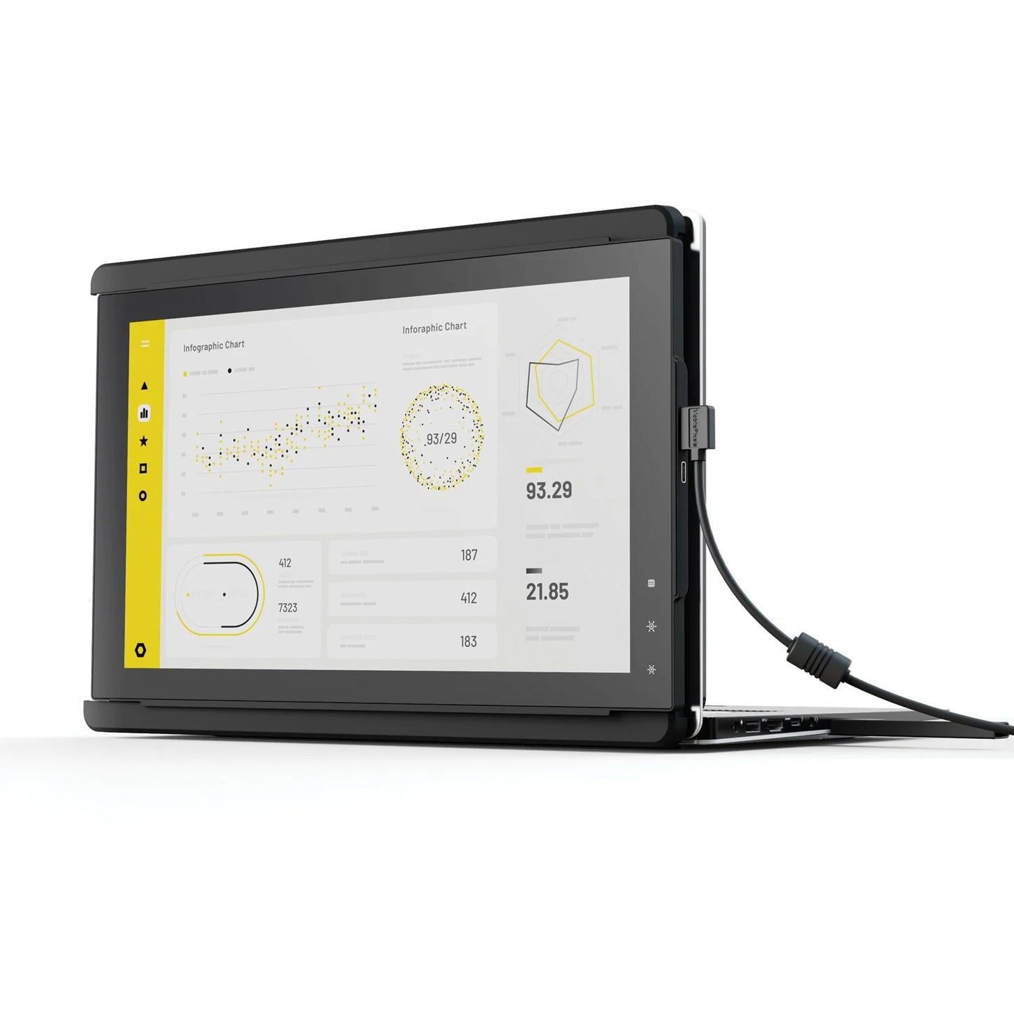 Mobile Pixels  12.5" Full HD LCD Monitor - 16:9 - Gunmetal Gray - 13" Class - 1920 X 1080 - 300 Nit - 60 Hz Refresh Rate