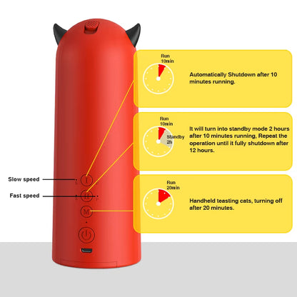 Automatic Cat Laser Toys Interactive Smart Teasing 360 Irregular Rotation Cat Exercise Sports Handheld Electronic Cat Toys