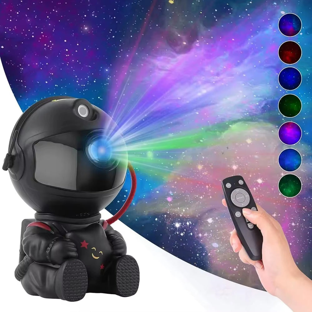 Galaxy Star Projector Night Light Astronaut Space Ceiling LED Lamp for Bedroom Home Decor Kids Gift - Starry Nebula Projector