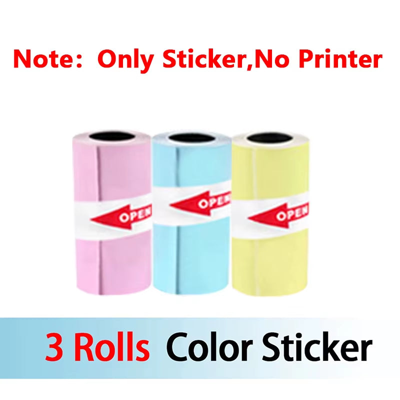 Mini Thermal Printer Wireless BT 200Dpi Label Photo Memo Wrong Question Printing Tag Bluetooth Printer USB Cable Portable