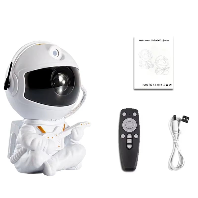 Galaxy Star Projector Night Light Astronaut Space Ceiling LED Lamp for Bedroom Home Decor Kids Gift - Starry Nebula Projector