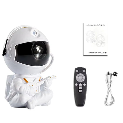 Galaxy Star Projector Night Light Astronaut Space Ceiling LED Lamp for Bedroom Home Decor Kids Gift - Starry Nebula Projector