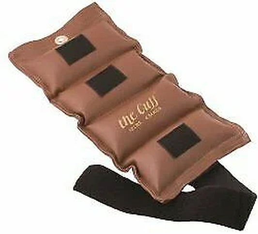 Original Adjustable Ankle and Wrist Weight for Yoga, Dance, Running, Cardio, Aerobics, Toning, and Physical Therapy. 10 Lb - Brown